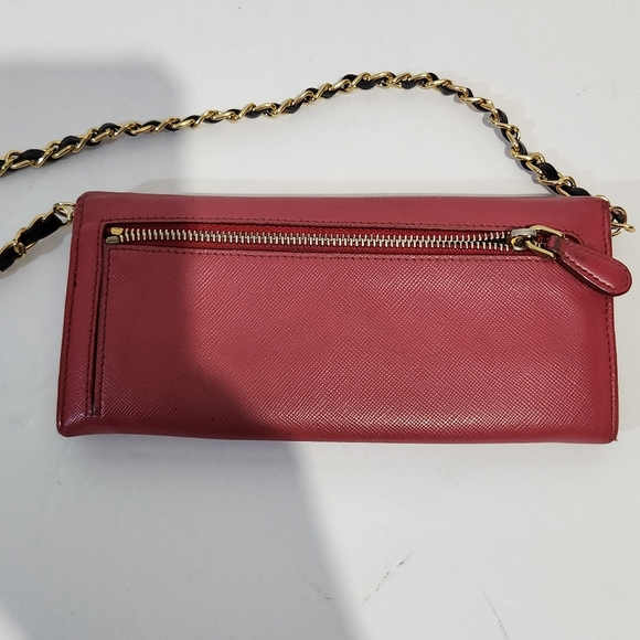 Prada Authentic saffiano leather pink red long wallet - Picture 7 of 15